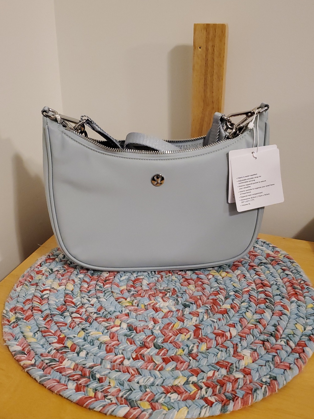 New Lululemon City Essentials Crossbody or Shoulder Bag in Pelican Sz 3L